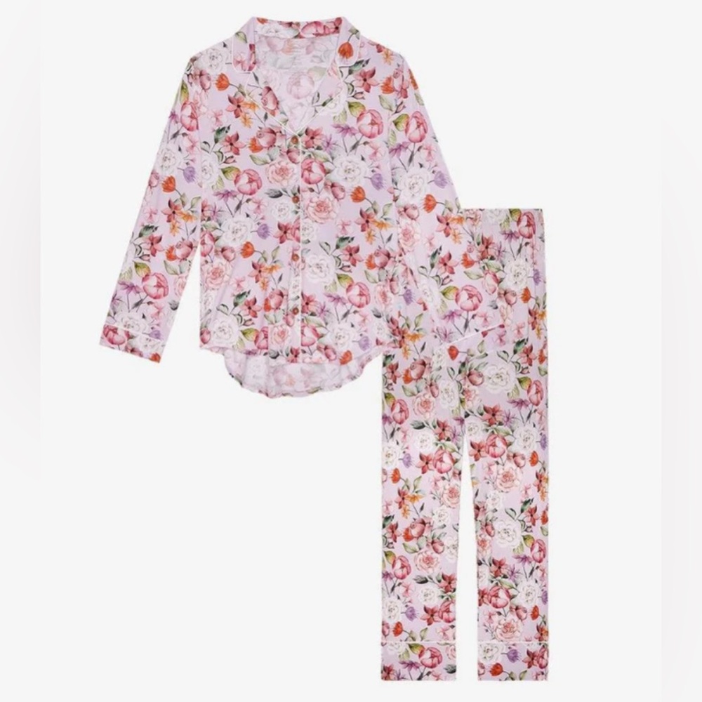 Posh Peanut Pastel Floral Pajama Set